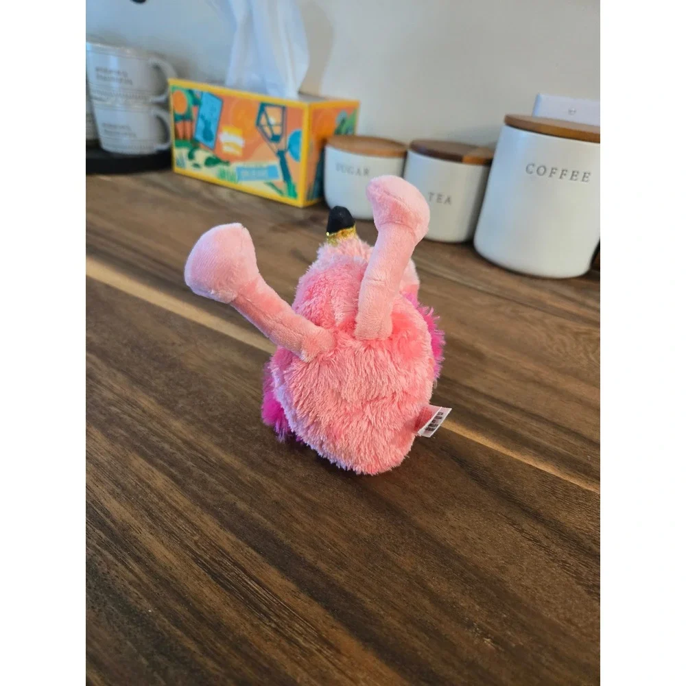 Ty Beanie Boos Gilda the Flamingo Pink Plush Stuffed Animal Glitter Eyes 6 inch